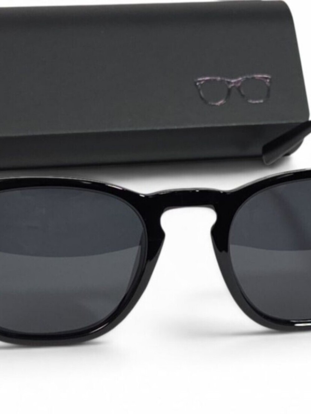 Tsctswk Classic Black Sunglasses with Case and Accessories